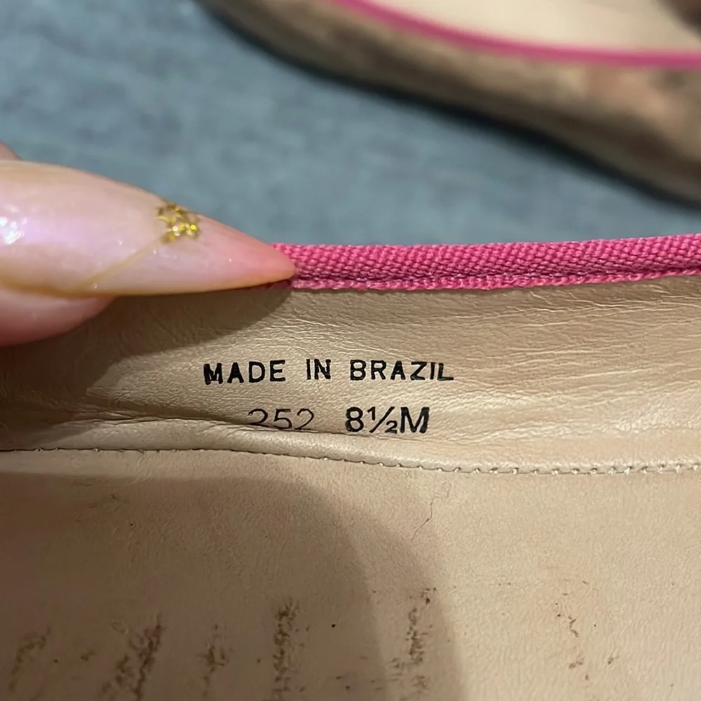 Kate Spade Valerie Pink Bow Flats Preppy Coquette Summer Coastal Minimalist